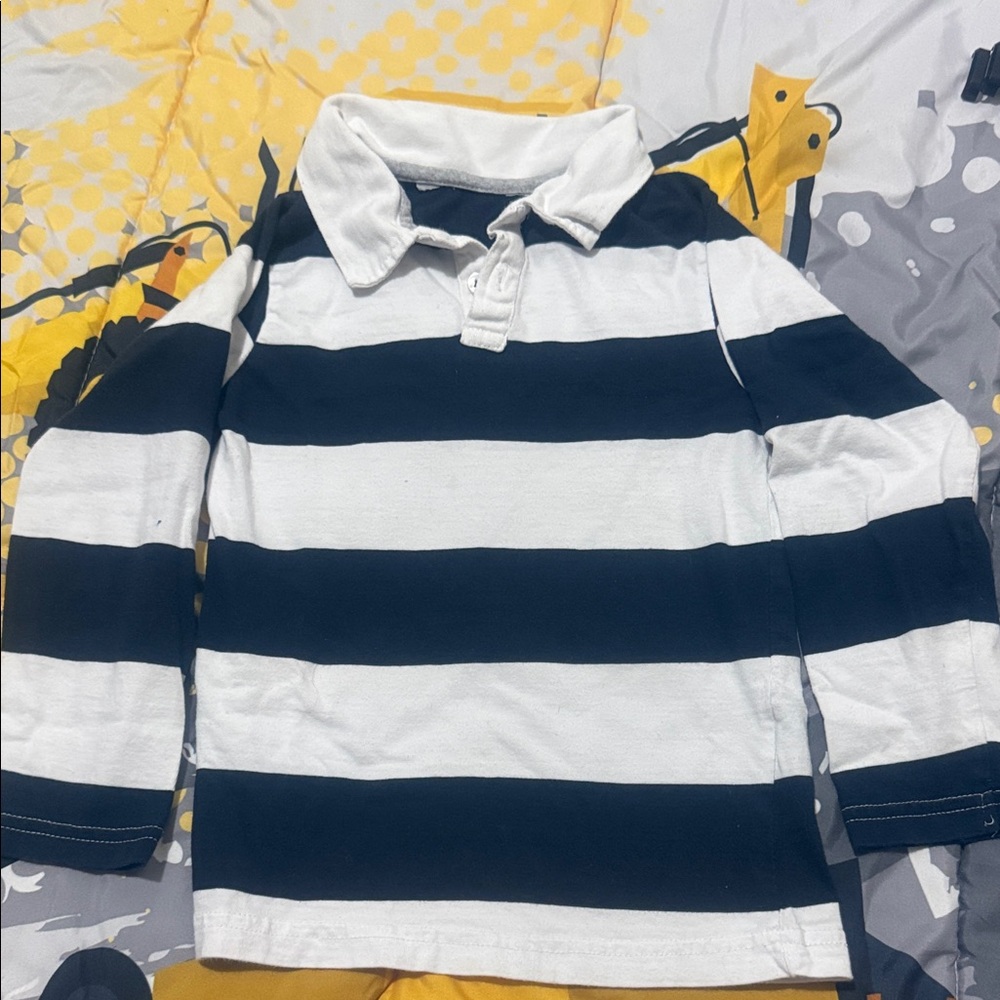 Striped Long Sleeve Kids Shirt